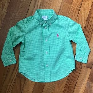 Ralph Lauren Baby Gingham Button Down Shirt